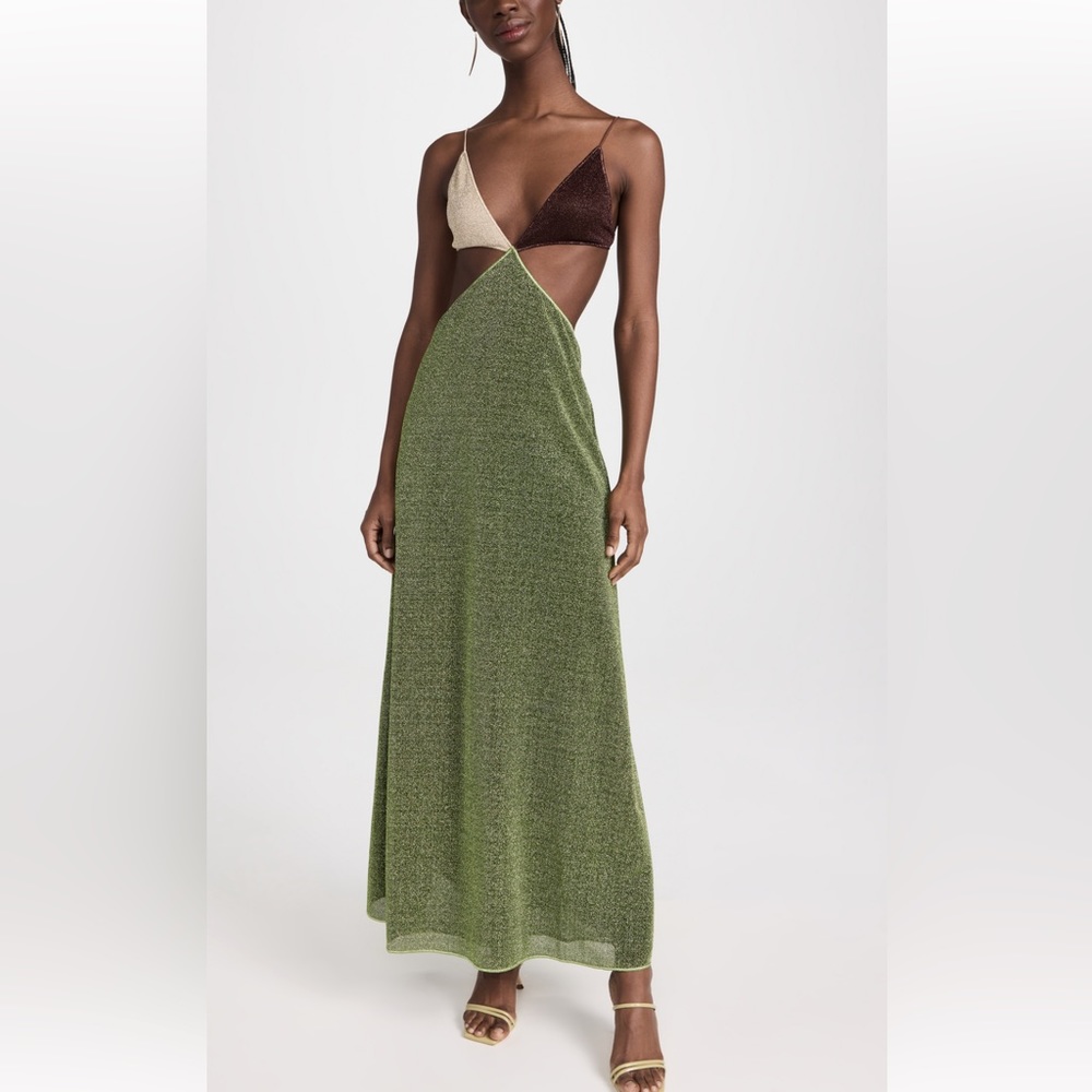 Oseree Lumire Color Cut Out Dress